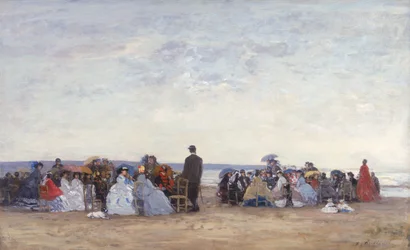 Strandszene bei Trouville, ca. 1863-66